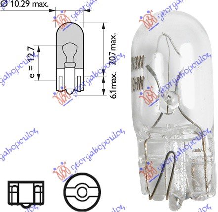 LAMP 12V 5W POSOTION