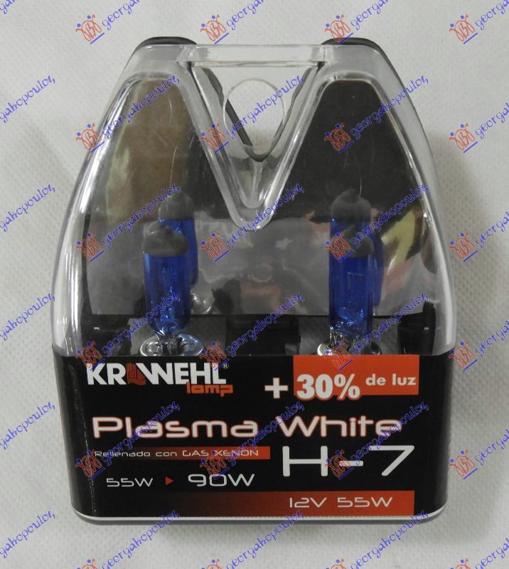 BULB H7 12V 55W BLUE XENON P26D (2PCS)