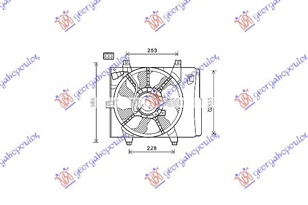 VENTILATOR KOMPLET BEN-DIZ BEZ POSUDE