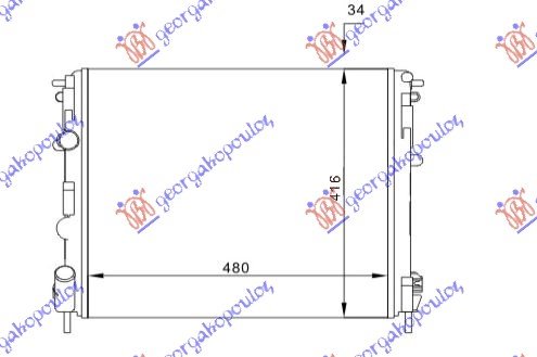 RAD. PET-DSL(48x41)W/O PUPM-W/O PIPE