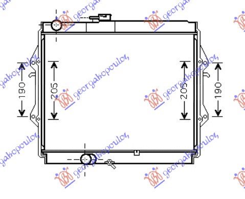 RADIATOR 2,4cc D(45x52,5x3,5)