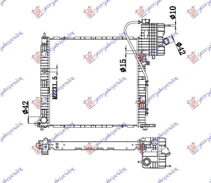 RAD. 99-03 2.2CDI MAN +AC (57x56)