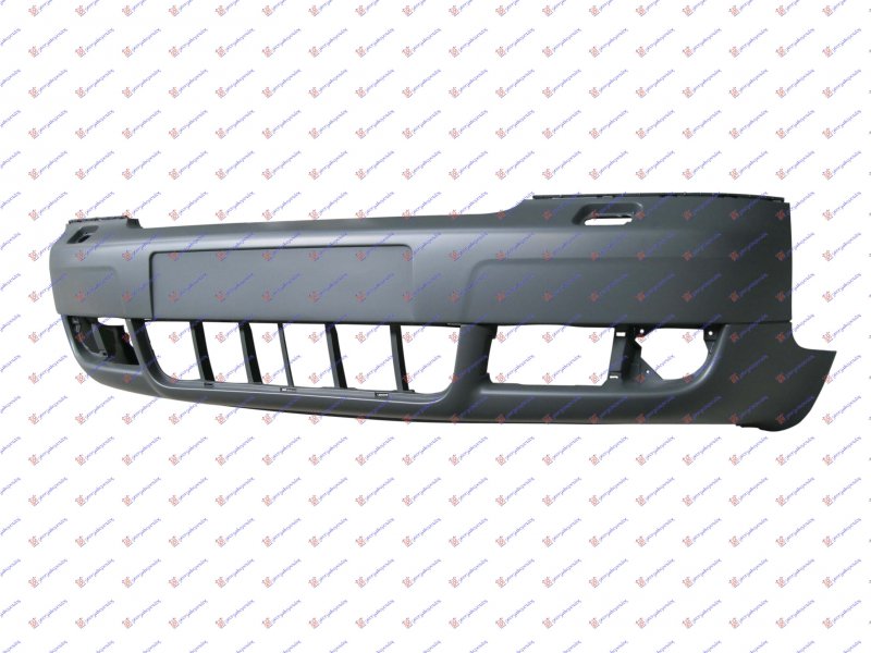 FRONT BUMPER PRIMED 02- (W/WASH.HOL.)