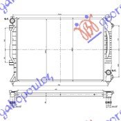 RADIATOR 2.7 i24V-2.5TDi (63x45x30) M/T