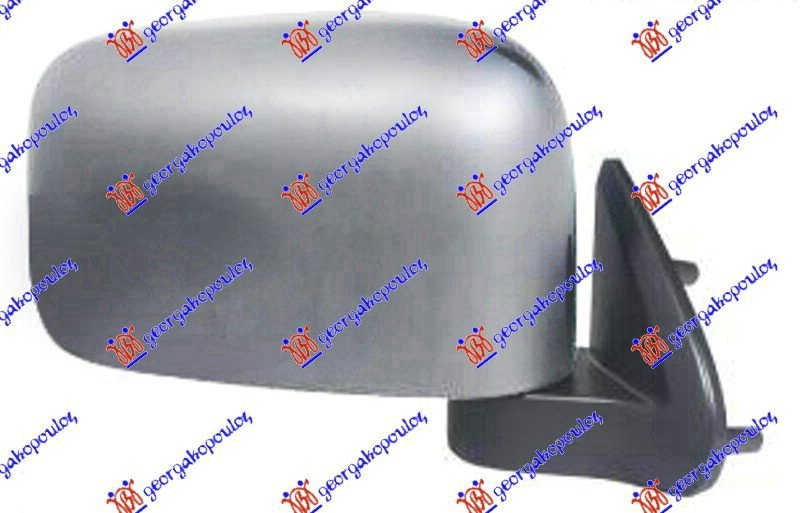 DOOR MIRROR MANUAL CHROME (DOUBLE CAB/4D