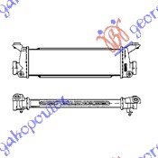 RAD.INTERCOOLER 1,7 CDi (39x11x34)