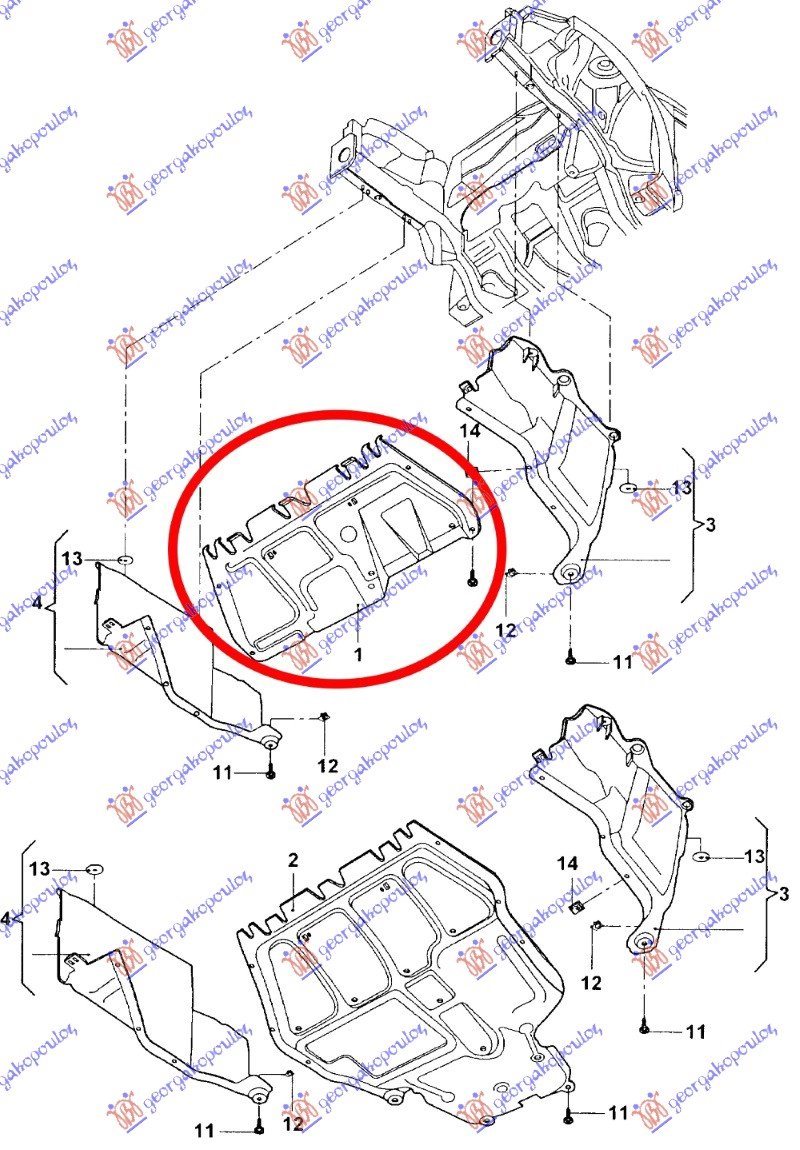 UNDER ENGINE COVER CENTER -05
