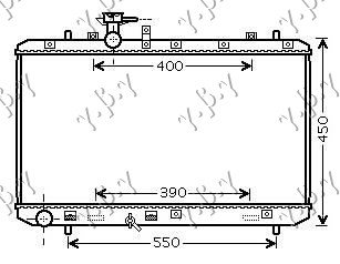 RADIATOR 1,5I-1,6i 16V VVTI (71x37,5)