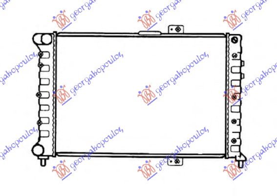 RADIATOR (65,8x41,5)WITH A/C