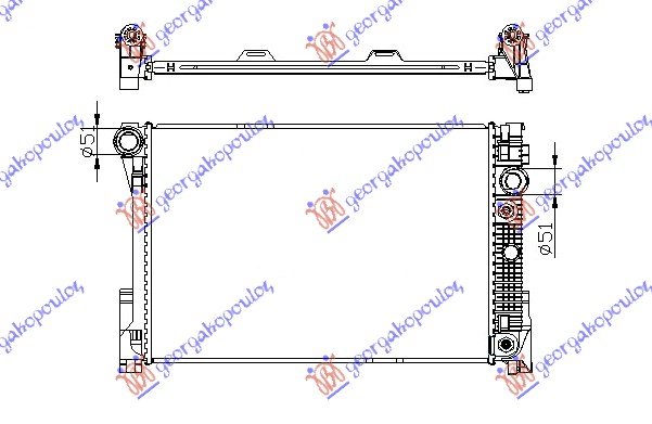 RADIATOR 1,8-2,5-3,0i16V 24V 6(64x43)AUT