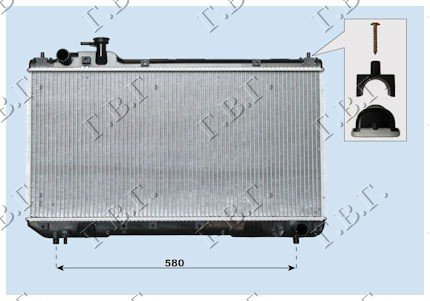 RADIATOR 2,0I 16V +/-A/C (35x69,3)