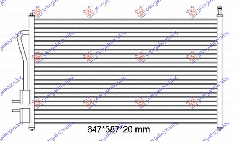 CONDENSER PETR - DSL (62x36,5x1,6)
