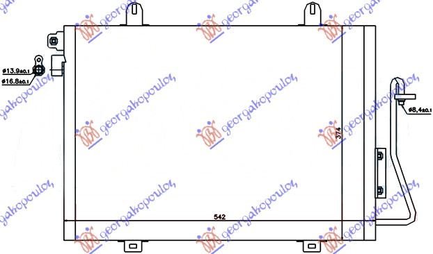 CONDENSER 1.4i 8V-1.6 8V -08 (51x38)