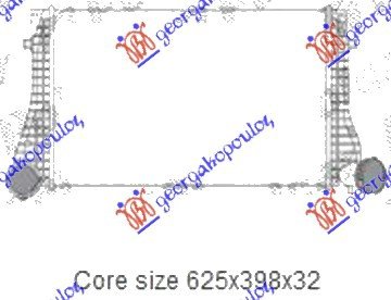 RAD. INTER. 1.9TDI (62.5x41x3.2) ARL