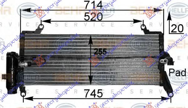 CONDENSER 1.1i-1.2i8V-1.4i16V(71.5x25