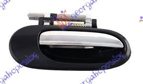 DOOR HANDLE FR/RR OUTER CHR/BLACK