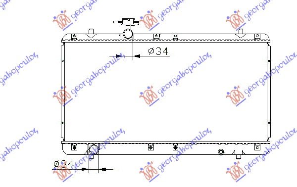 RADIATOR 1,3-1,6 +/-A/C (35x70)