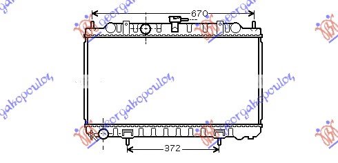 RADIATOR 1,5-1,8 16V (36x68,5) JAPAN