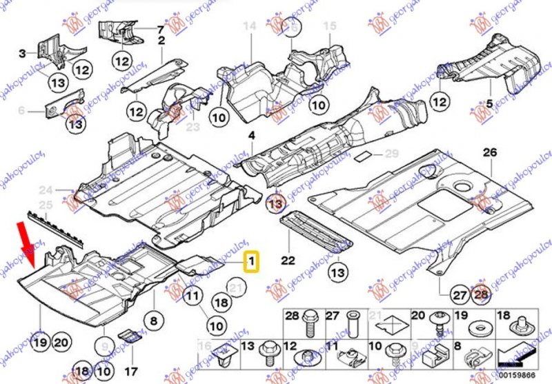 ENGINE UNDER COVER PLASTIC PETROL