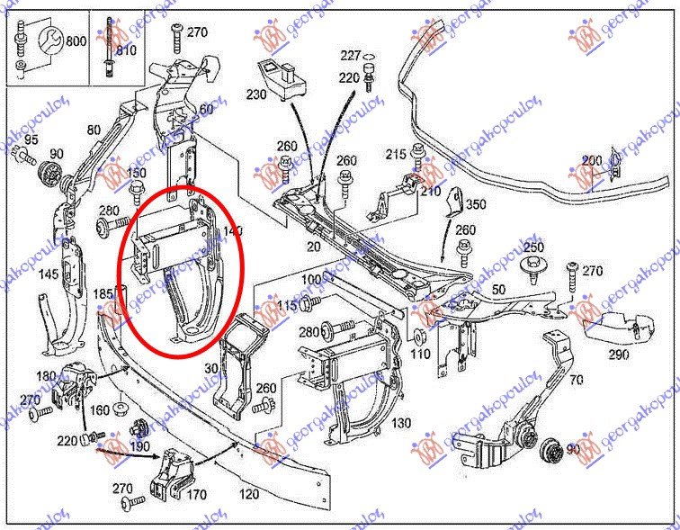 FRONT BUMPER BRACKET (BIG) STEEL