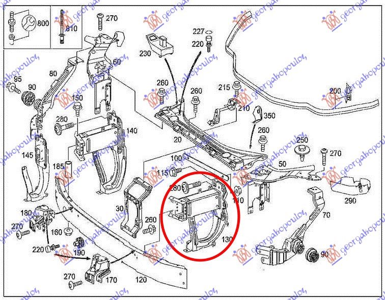 FRONT BUMPER BRACKET (BIG) STEEL