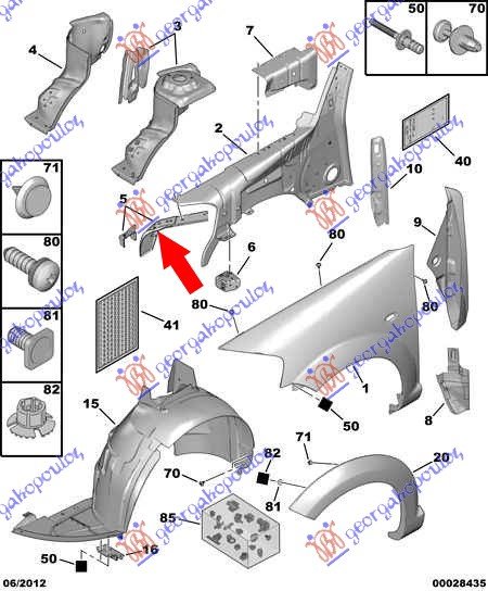 HEAD LAMP PANEL STEEL UPPER
