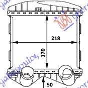 RADIATOR INTER. GAS (170x218x50)