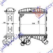 RADIATOR INTER. DIESEL (170x218x50)