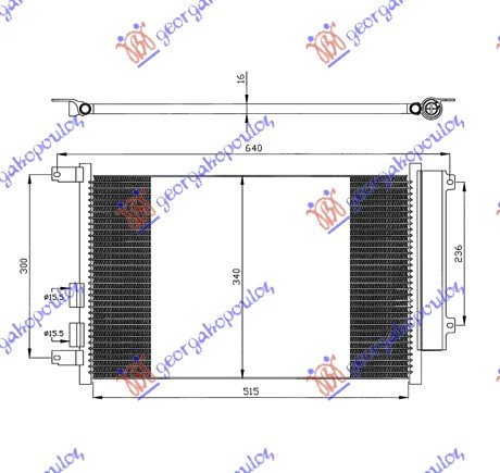 CONDENSER 1.9JTD (56x34x1.6)