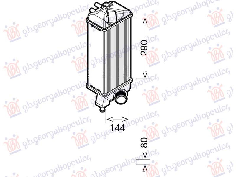 HLADNJAK INTERKULERA 0.9 BENZIN (302x146)