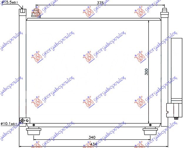 RADIATOR 1.3 DDiS 03- (38.5x30.8x20)