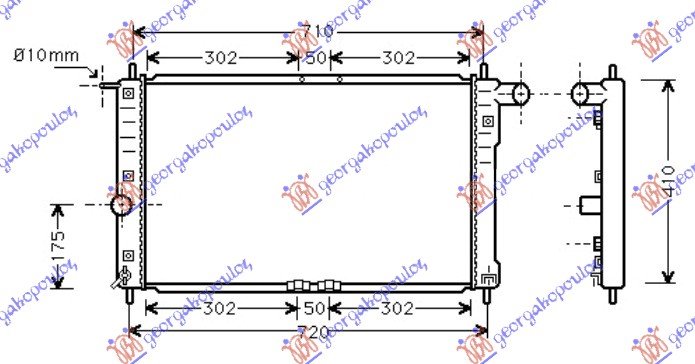 RADIATOR 1.6-2.0cc (65,4x38)