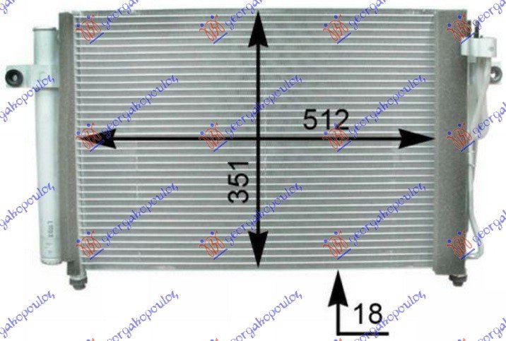 CONDENSER 1,1-1.3i16i12V (50.3x35)