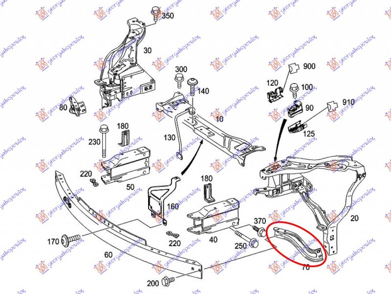 FRONT BUMPER REINFORC. SIDE BRACKET