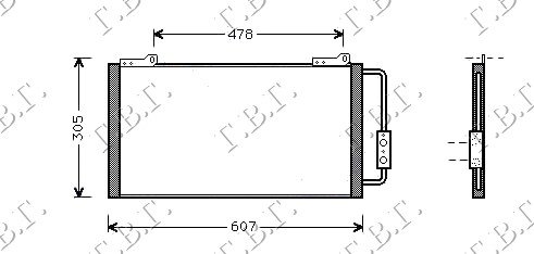 CONDENSER ALL MODEL (56.5x29.2x1.6)