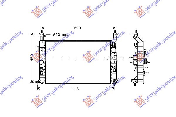 RADIATOR 1.4-1.6-1.8 +/-AC (61x37)