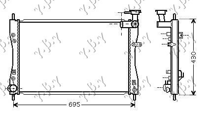 RADIATOR 1.5 CZT M/A +/-A/C (64x40,5)