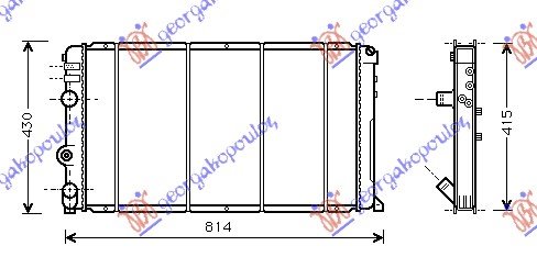 RAD. 1.9-2.2-2.8DTi +A/C (73x39x3,4)