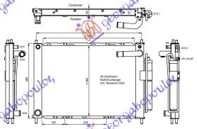 HLADNJAK MOTORA I KLIME 1.0/1.2/1.4/1.6 BENZIN (51x38x3.8) (NRF)