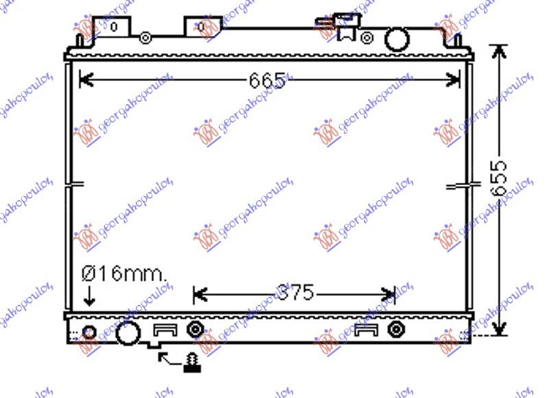 HLADNJAK MOTORA 3.0 dCi DIZEL (MAN/AUTO) (600x690x40) (KOYO)