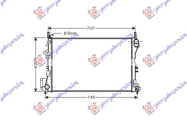 RAD1.6-18I 16V+/-AC(65x40,5)Z16XE-Z18XE