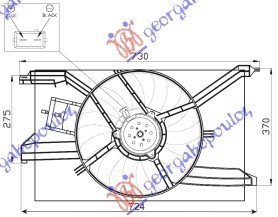 COOLING FAN ASSY (SINGLE) PETROL