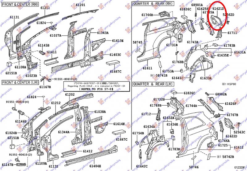 REAR LAMP PANEL STEEL