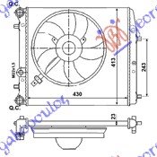 RAD. ALL MOD. -A/C(43x41) (W/COOLING FAN