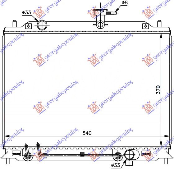 RADIATOR 1.5 CRDi +/- AC (37x54)