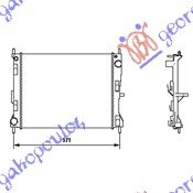 RADIATOR 1,5 DCi -A/C (49x40x18) UK