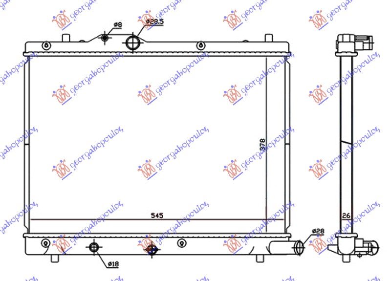 RADIATOR 1.3 DDiS DSL (378x545x27)MAGYAR