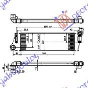 RADIATOR INTERC.1,5-1,9 DCi (584x187x50)