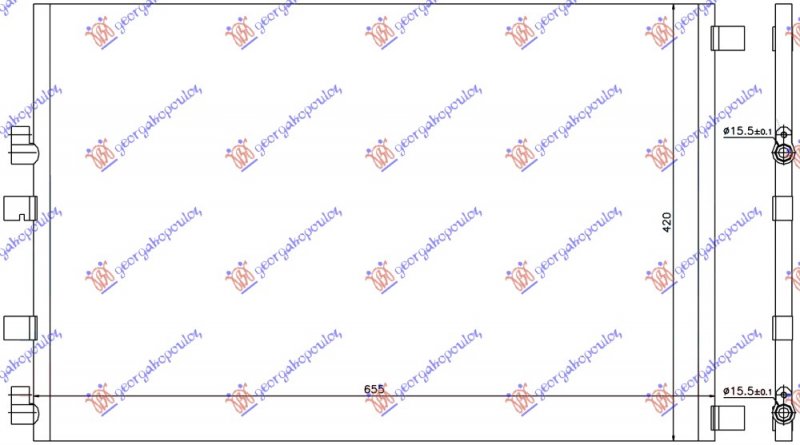 CONDENSER 1.9 DCi AT/2.0 DCi MAN/AT DSL