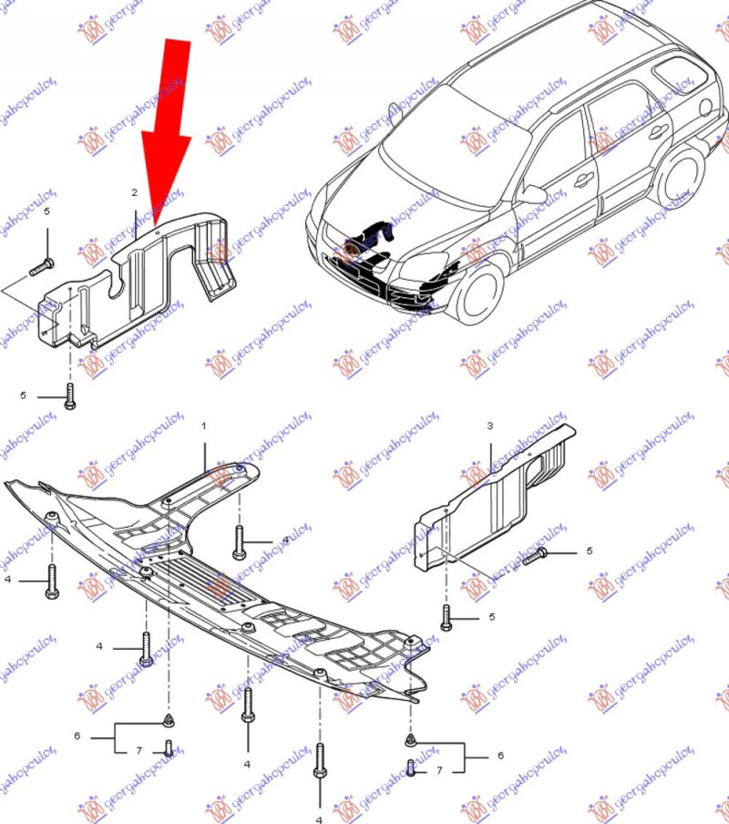 COVER ENGINE EDGED